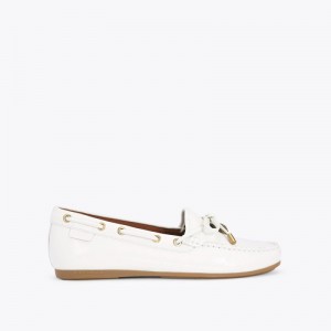 Ballerine Donna Kurt Geiger London Eagle Moccasin Bone Italia | UP13-573