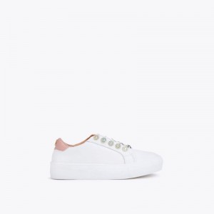 Bambino Donna Kurt Geiger London Mini Liviah Sneaker Bianche Italia | KL05-246