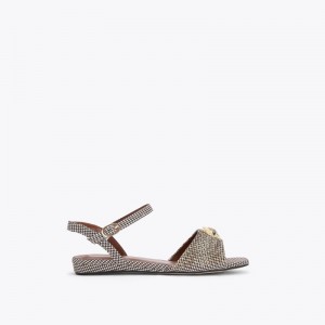 Bambino Donna Kurt Geiger London Mini Kensington Sandal Oro Italia | QX76-699