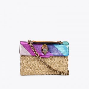 Borse Crossbody Donna Kurt Geiger London Raffia Kensington Colorate Italia | LX29-843