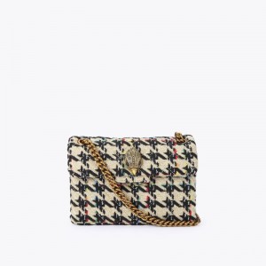 Borse Crossbody Donna Kurt Geiger London Mini Tweed Kensington Oro Italia | KA66-507