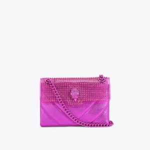 Borse Crossbody Donna Kurt Geiger London Mini Kensington Fushia Italia | ES29-989