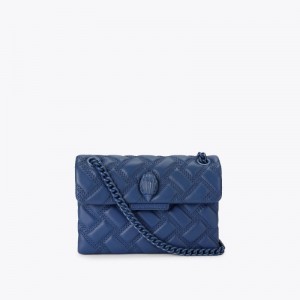 Borse Crossbody Donna Kurt Geiger London Mini Kensington Drench Denim Italia | RJ29-526