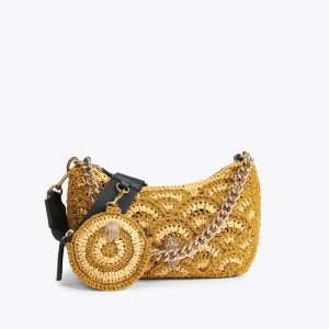 Borse Crossbody Donna Kurt Geiger London Crochet Multi Oro Italia | WU50-876