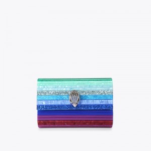 Clutches Donna Kurt Geiger London Party Eagle Blu Italia | KW24-147