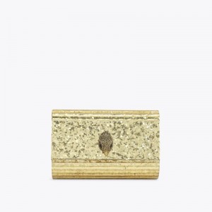 Clutches Donna Kurt Geiger London Party Eagle Drench Oro Italia | EG98-293