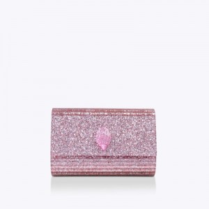 Clutches Donna Kurt Geiger London Party Eagle Drench Rosa Italia | ML49-654