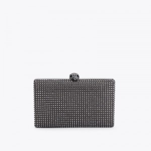 Clutches Donna Kurt Geiger London Crystal Kensington Grigie Italia | CA97-934