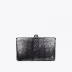 Clutches Donna Kurt Geiger London Crystal Kensington Nere Italia | PM08-592