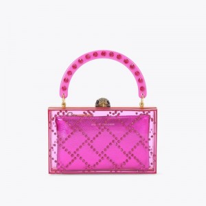 Clutches Donna Kurt Geiger London Trapuntato Box Fushia Italia | KI08-783