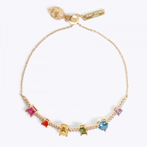 Gioielli Donna Kurt Geiger London Rainbow Mix Bracelet Colorate Italia | OF31-106