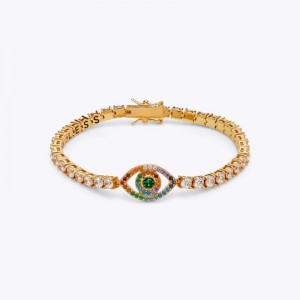 Gioielli Donna Kurt Geiger London Eye Tennis Bracelet Oro Italia | NN77-289