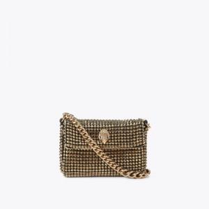 Mini Borse Donna Kurt Geiger London Mini Party Purse Oro Italia | DZ93-841