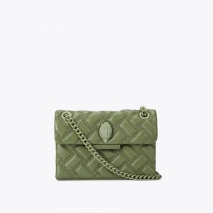 Mini Borse Donna Kurt Geiger London Mini Kensington Drench Khaki Italia | VQ62-331