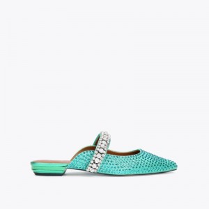 Mules Donna Kurt Geiger London Princely Basse Verde Acqua Italia | LO70-045