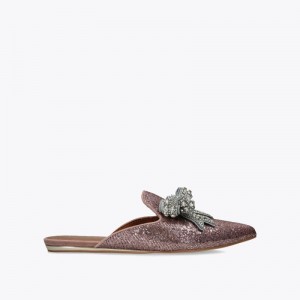 Mules Donna Kurt Geiger London Olive Bow Rosa Italia | WB96-967