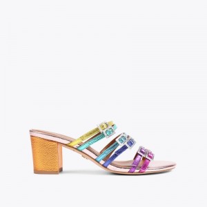 Sandali Donna Kurt Geiger London Pierra Mule Heel Colorate Italia | JC11-458