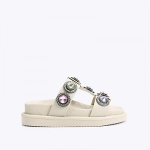 Sandali Donna Kurt Geiger London Orson Crystal Bone Italia | JG40-208