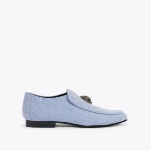 Scarpe da Sera Uomo Kurt Geiger London Hugh Loafer Blu Italia | FD53-764