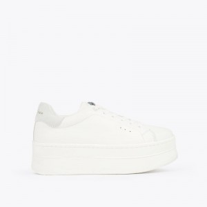 Sneakers Donna Kurt Geiger London Laney Pumped Bianche Italia | XY55-125