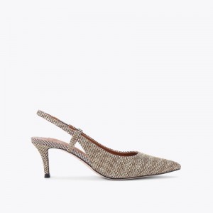 Tacchi Donna Kurt Geiger London Belgravia Slingback Court Beige Italia | LK58-559