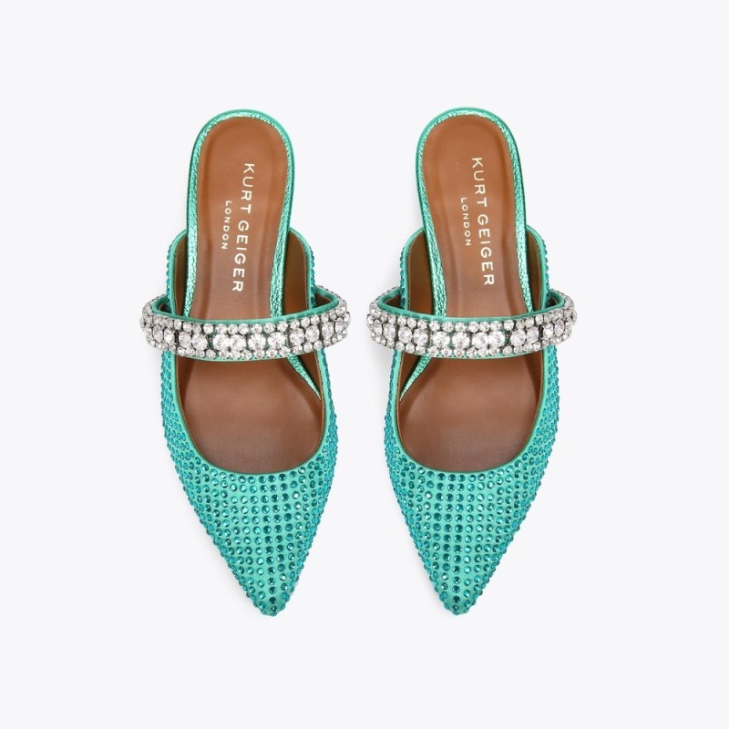 Ballerine Donna Kurt Geiger London Princely Mule Verde Acqua Italia | TY74-168