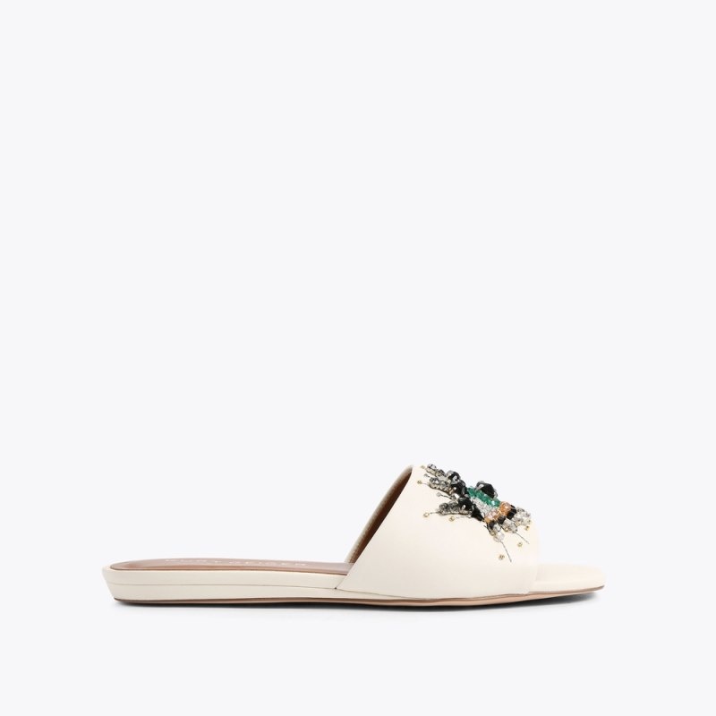 Ballerine Donna Kurt Geiger London Eye Sandal Bone Italia | ZS10-343