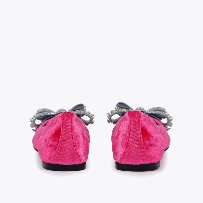 Ballerine Donna Kurt Geiger London Bow Basse Rosa Italia | EE68-749