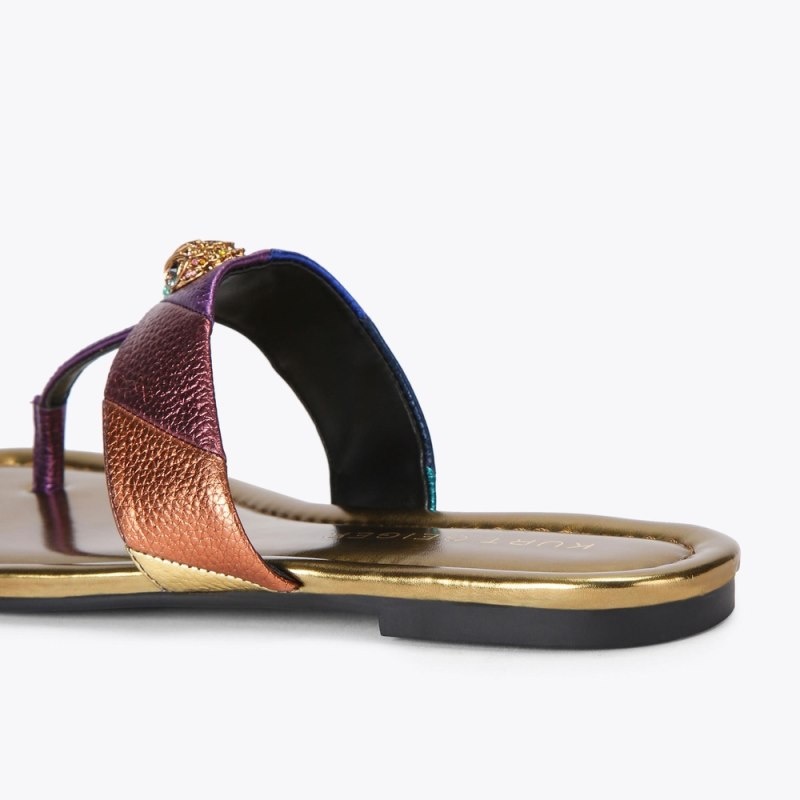 Ballerine Donna Kurt Geiger London Kensington T-bar Sandal Colorate Italia | HW13-296