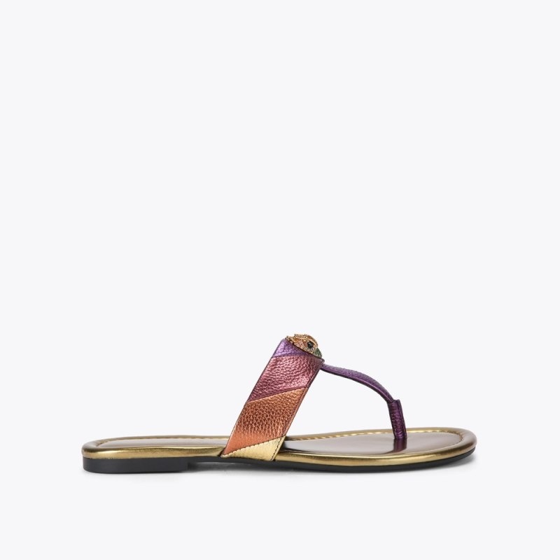 Ballerine Donna Kurt Geiger London Kensington T-bar Sandal Colorate Italia | HW13-296