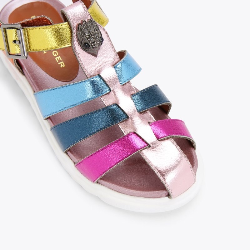 Bambino Donna Kurt Geiger London Mini Fisherman Sandal Colorate Italia | FZ40-921