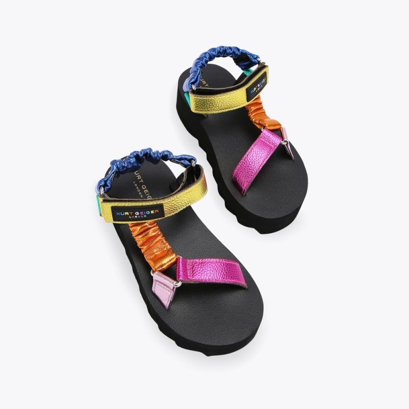 Bambino Donna Kurt Geiger London Mini Orion Sandal Colorate Italia | FC71-693