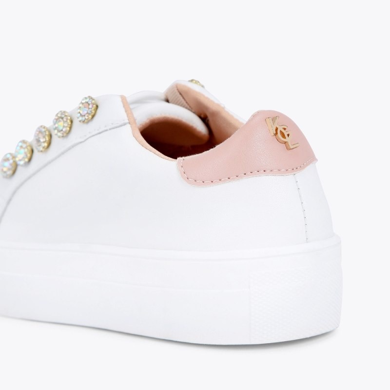 Bambino Donna Kurt Geiger London Mini Liviah Sneaker Bianche Italia | KL05-246