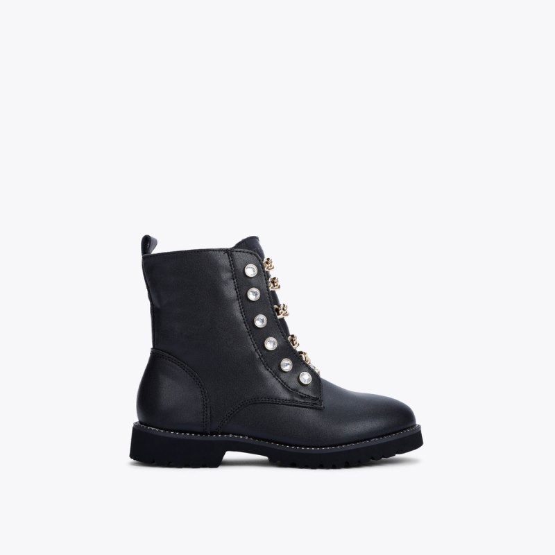 Bambino Donna Kurt Geiger London Mini Bax Boot Nere Italia | PJ58-011