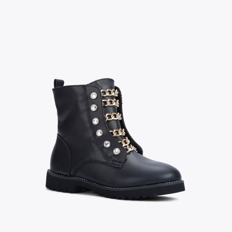 Bambino Donna Kurt Geiger London Mini Bax Boot Nere Italia | MV05-466