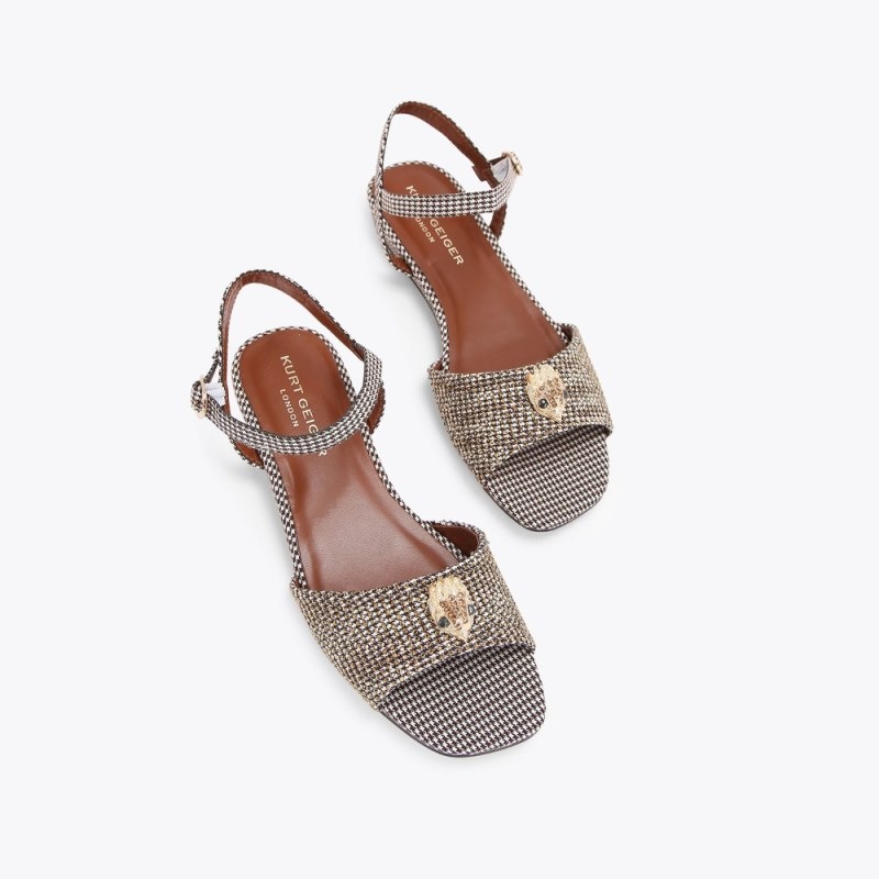 Bambino Donna Kurt Geiger London Mini Kensington Sandal Oro Italia | SF23-391