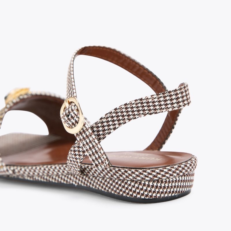 Bambino Donna Kurt Geiger London Mini Kensington Sandal Oro Italia | SF23-391