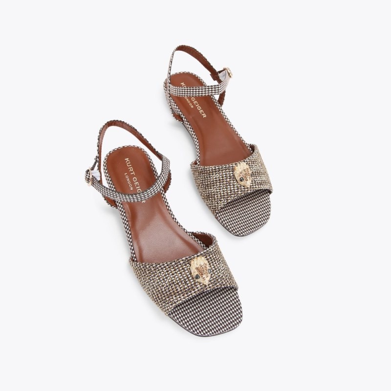 Bambino Donna Kurt Geiger London Mini Kensington Sandal Oro Italia | QX76-699