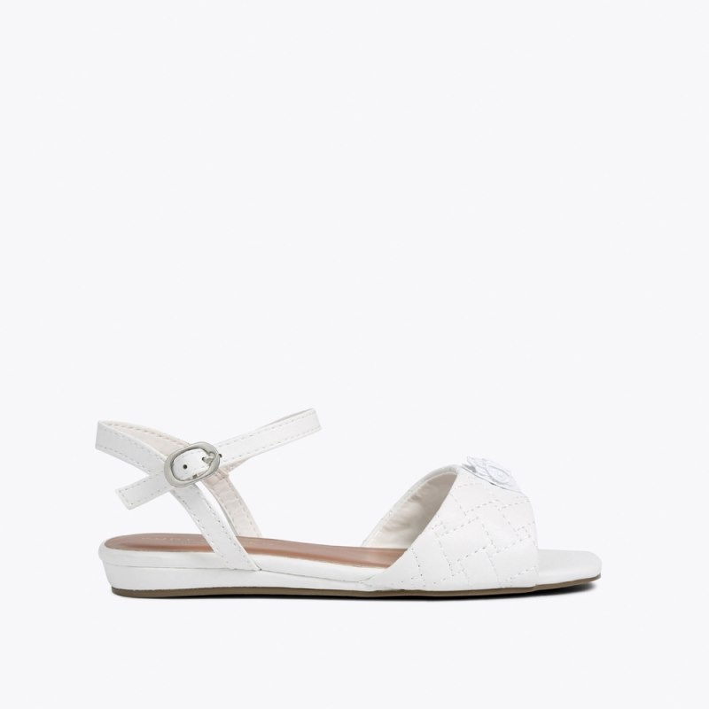 Bambino Donna Kurt Geiger London Mini Kensington Sandal Bianche Italia | AO77-505