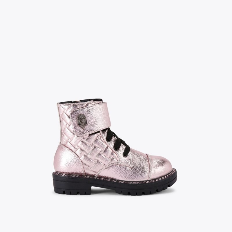 Bambino Donna Kurt Geiger London Kensington Cinturino Boot Rosa Italia | QR30-550