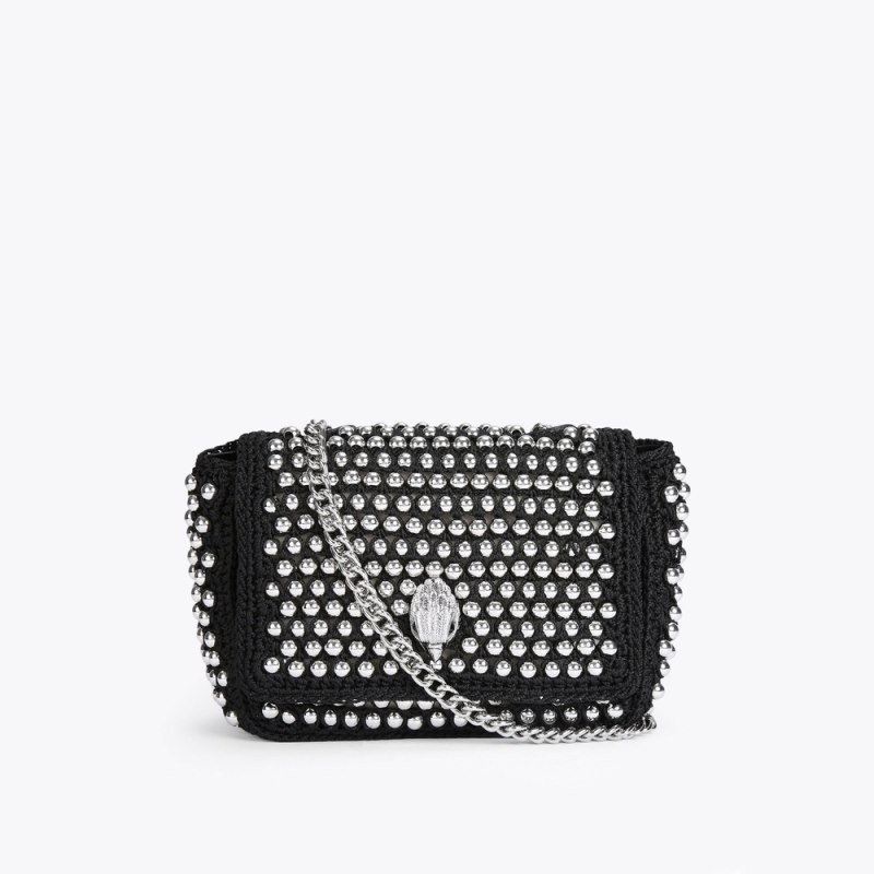 Borse Crossbody Donna Kurt Geiger London Medium Crochet Kensington Nere Italia | TK84-770