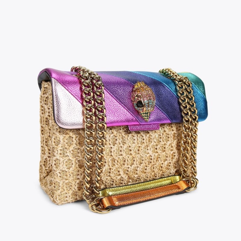 Borse Crossbody Donna Kurt Geiger London Raffia Kensington Colorate Italia | LX29-843