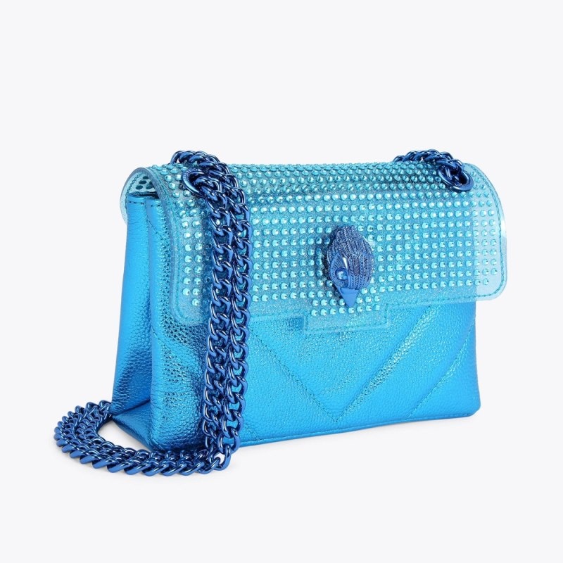 Borse Crossbody Donna Kurt Geiger London Mini Kensington Blu Italia | QO13-197