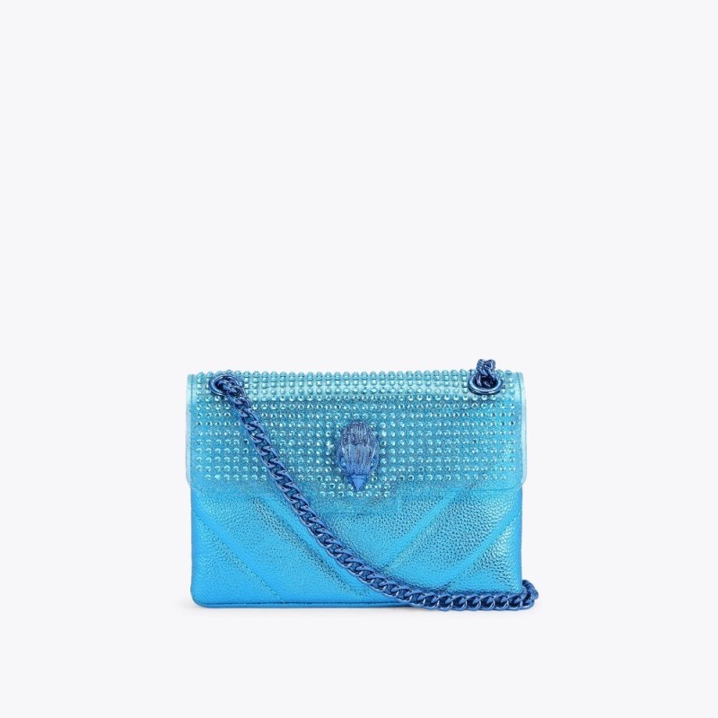 Borse Crossbody Donna Kurt Geiger London Mini Kensington Blu Italia | QO13-197