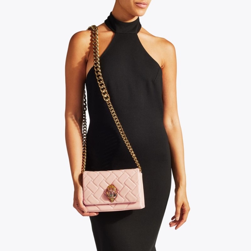 Borse Crossbody Donna Kurt Geiger London Mini Kensington East West Blush Italia | HU62-593