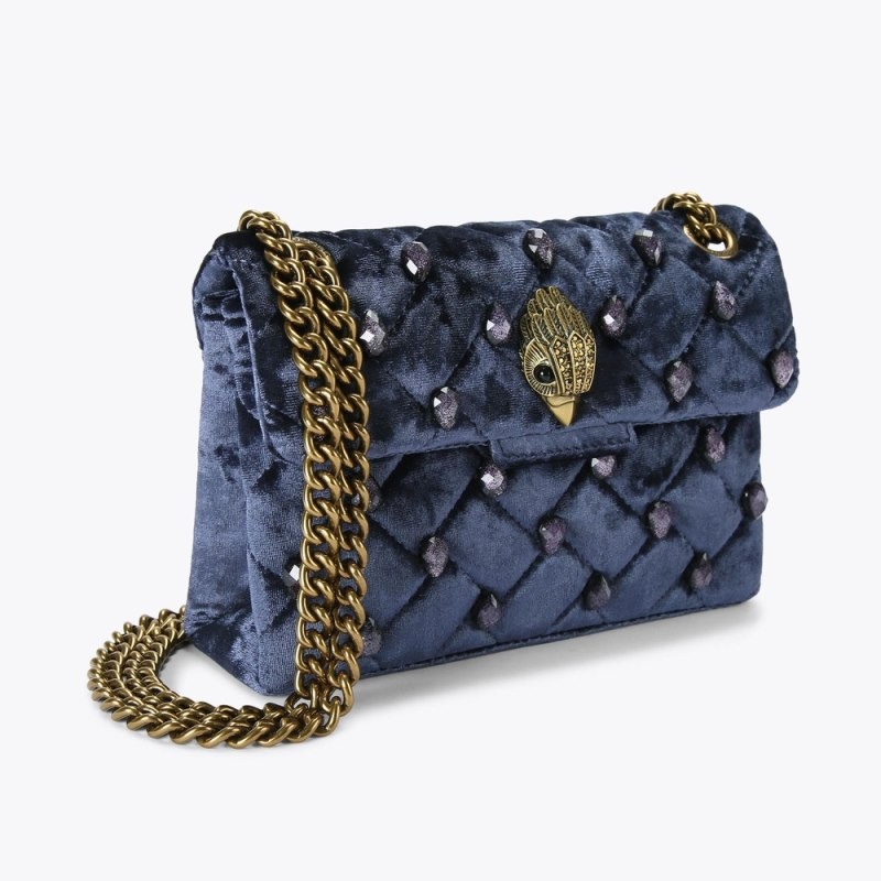 Borse Crossbody Donna Kurt Geiger London Mini Crystal Kensington Blu Scuro Italia | OQ95-391