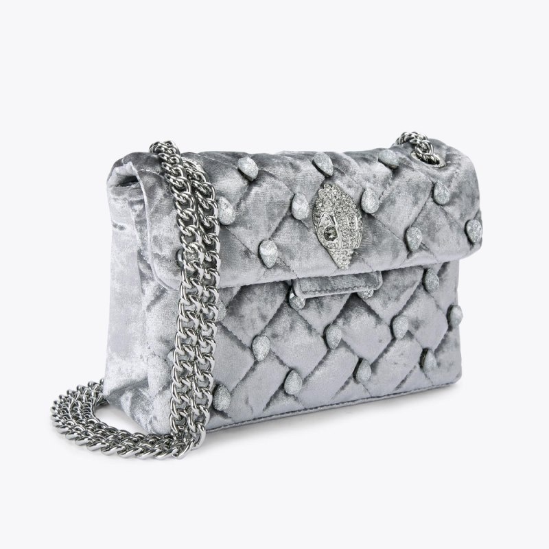 Borse Crossbody Donna Kurt Geiger London Mini Crystal Kensington Grigie Italia | EF09-953