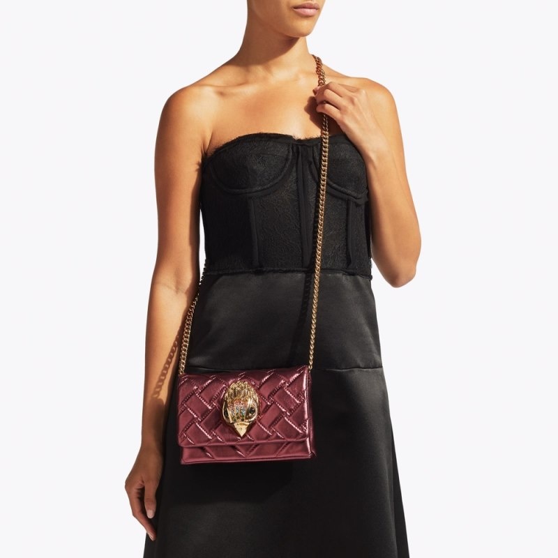 Borse Crossbody Donna Kurt Geiger London Mini Eagle Kensington Marroni Scuro Italia | PO18-360