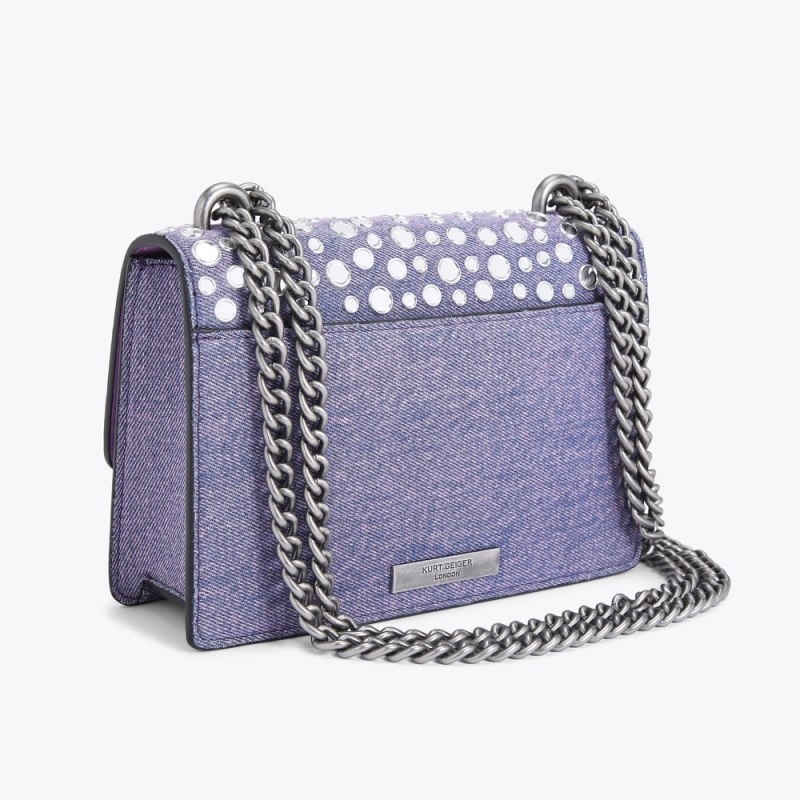 Borse Crossbody Donna Kurt Geiger London Small Shoreditch Stud Bag Lilac Italia | BM85-519