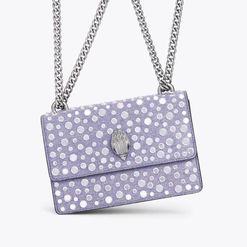 Borse Crossbody Donna Kurt Geiger London Small Shoreditch Stud Bag Lilac Italia | BM85-519